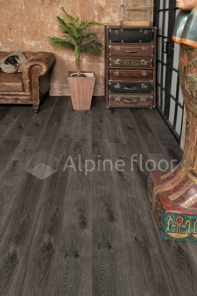 ПВХ Плитка Alpine floor Premium XL Дуб торфяной ECO 7-11